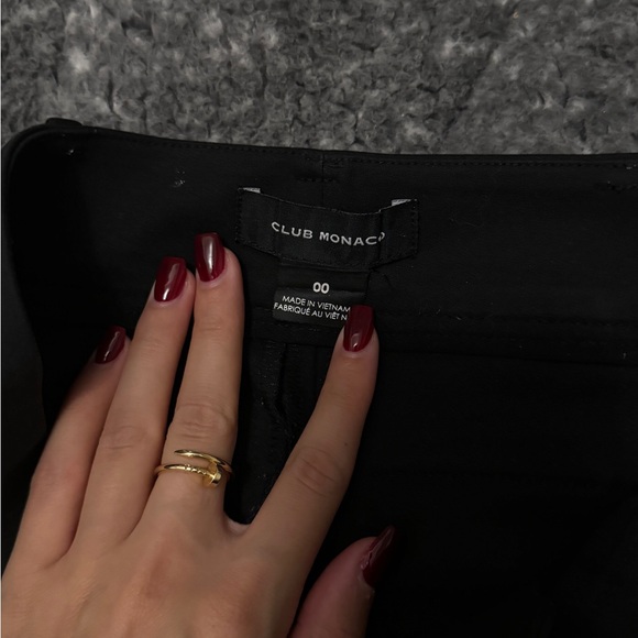 Club Monaco straight black cigarette pants - Picture 2 of 2